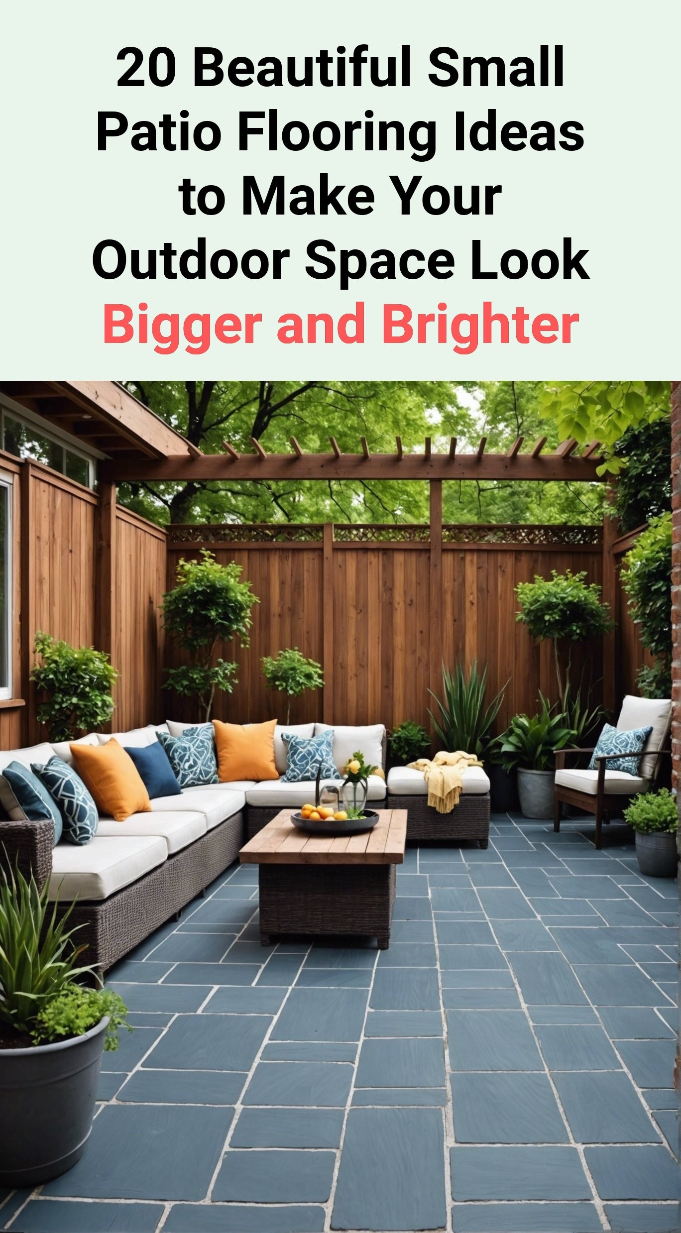 20 Beautiful Small Patio Flooring Ideas to Make Your Outdoor Space Look Bigger and Brighter