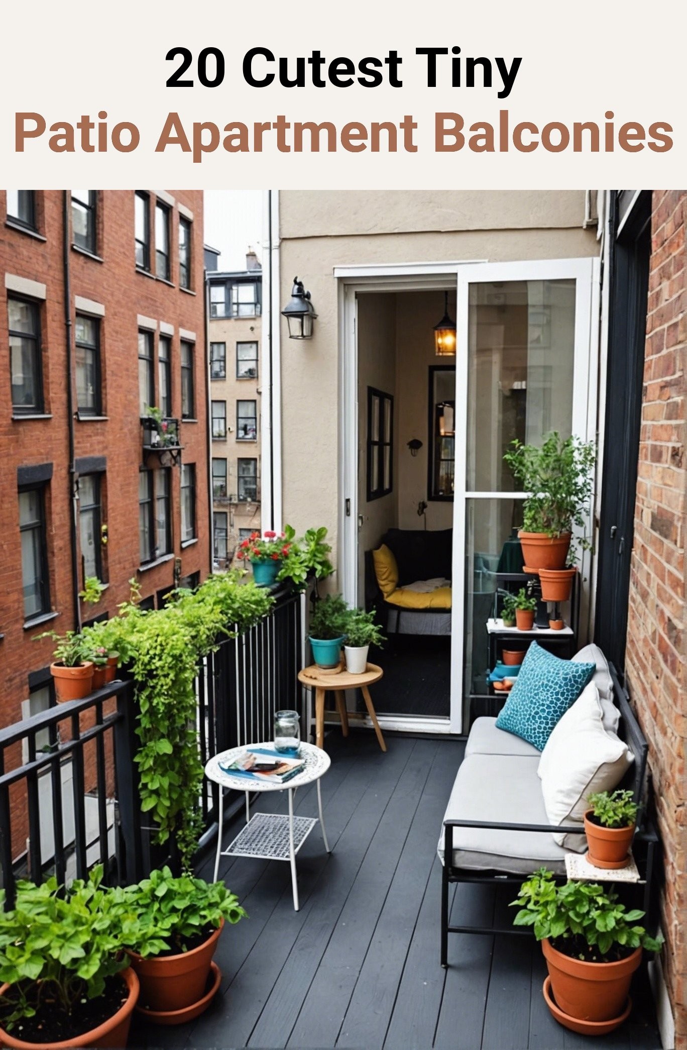 20 Cutest Tiny Patio Apartment Balconies
