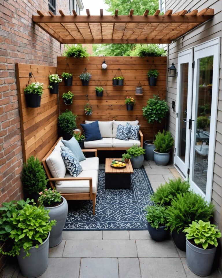 20 Perfect Tiny Patio Ideas for Townhouses