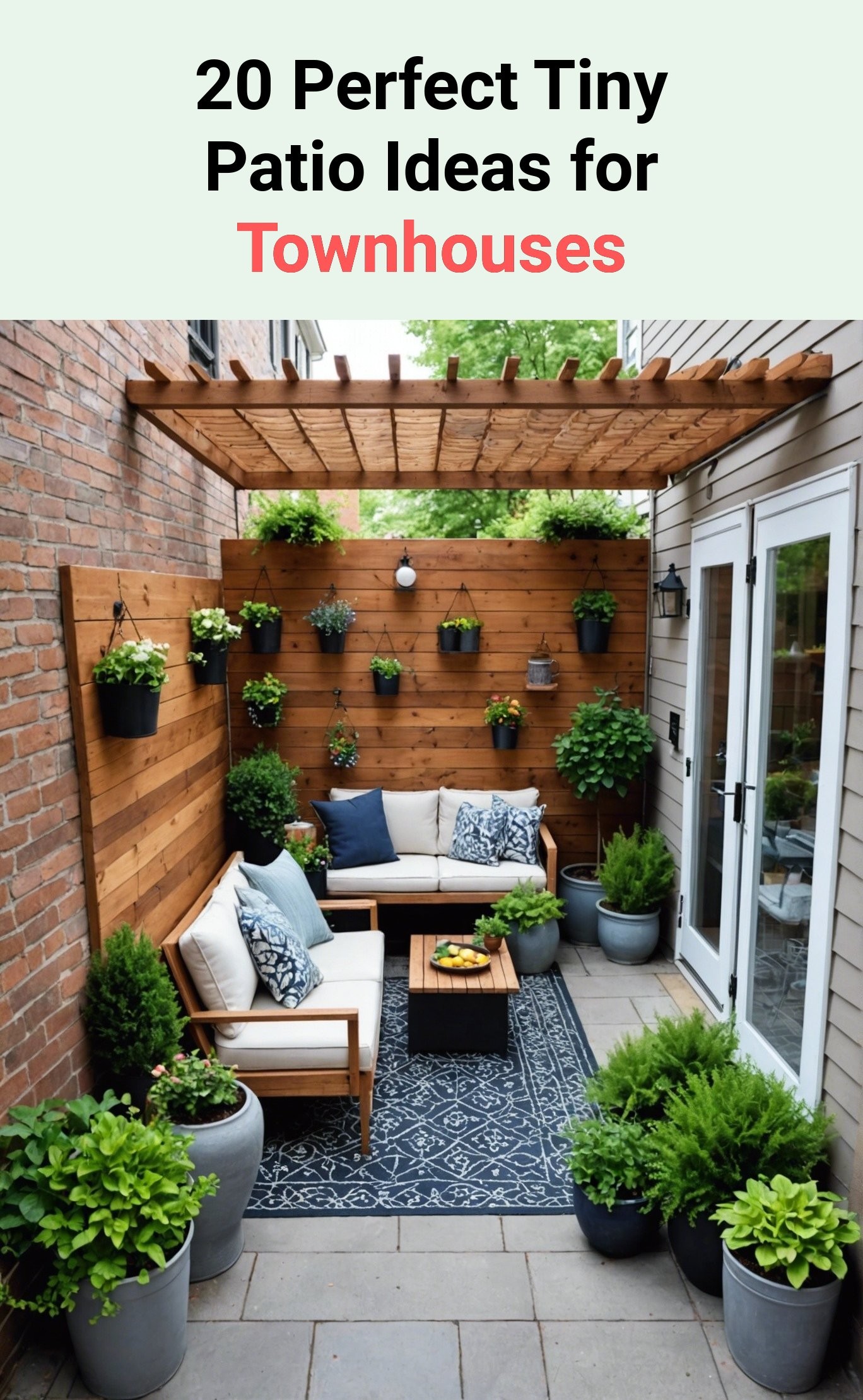 20 Perfect Tiny Patio Ideas for Townhouses
