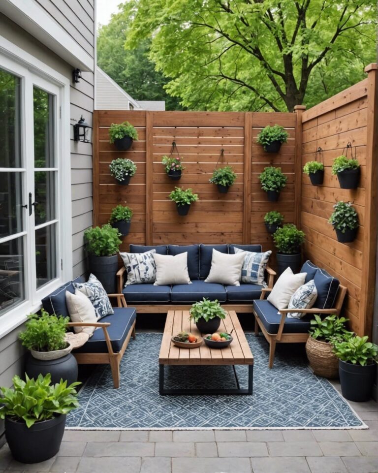 20 Small Patio Wall Ideas to Transform Your Compact Outdoor Haven