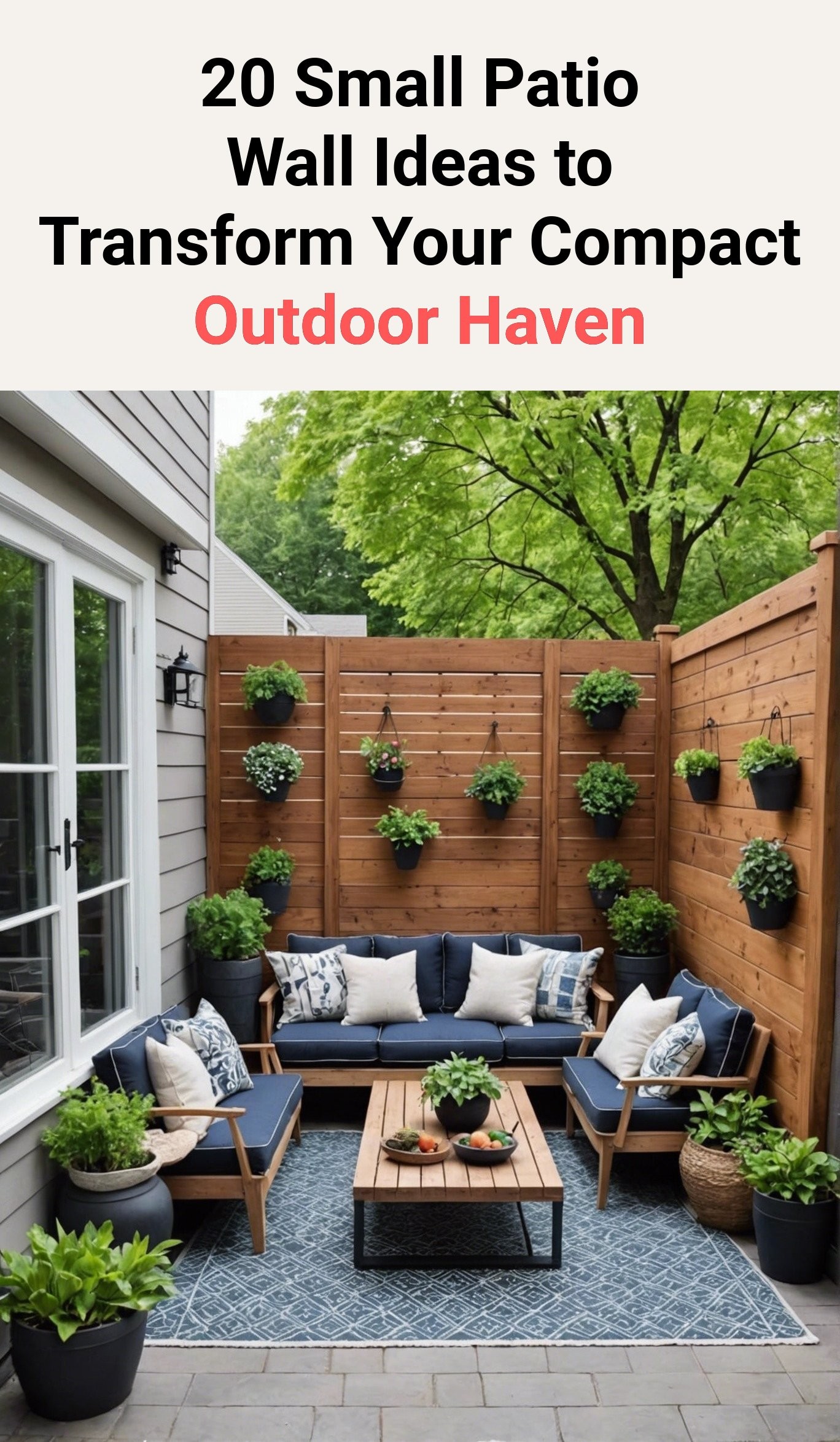 20 Small Patio Wall Ideas to Transform Your Compact Outdoor Haven