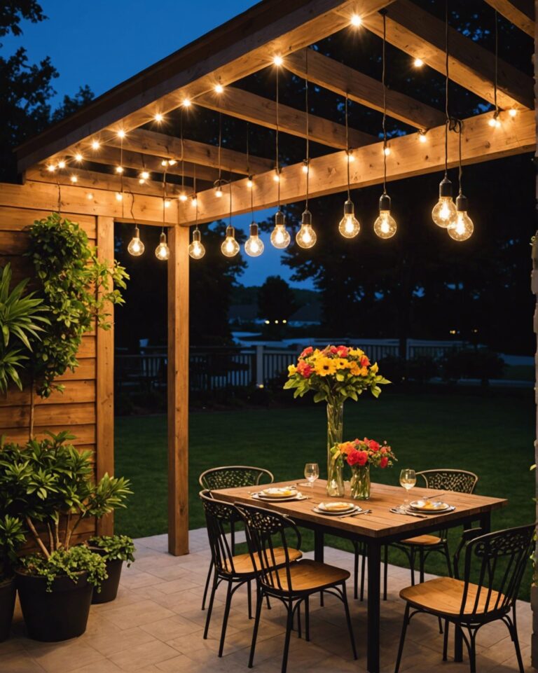 20 Stunning Hanging Patio Light Ideas