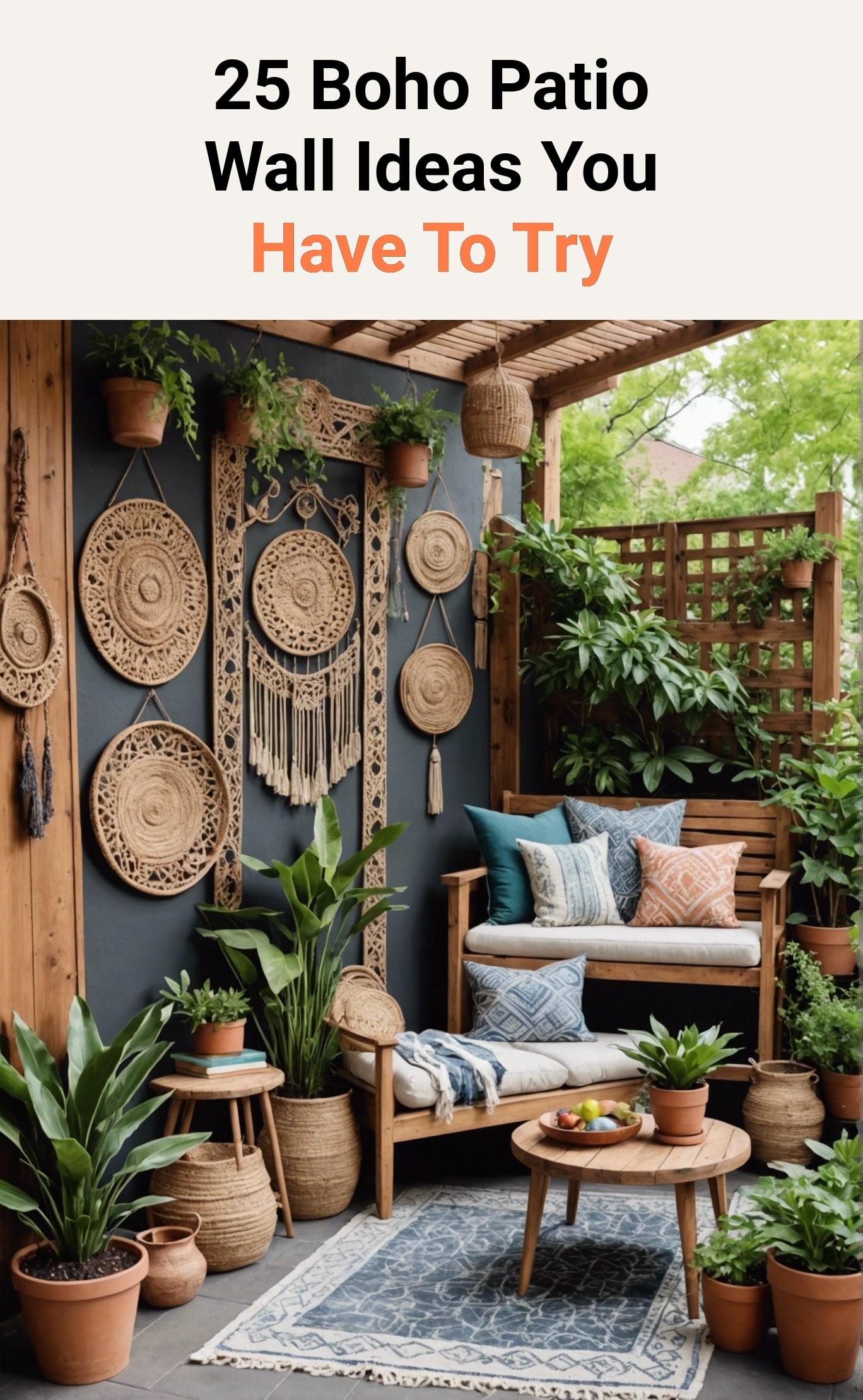 25 Boho Patio Wall Ideas You Have To Try