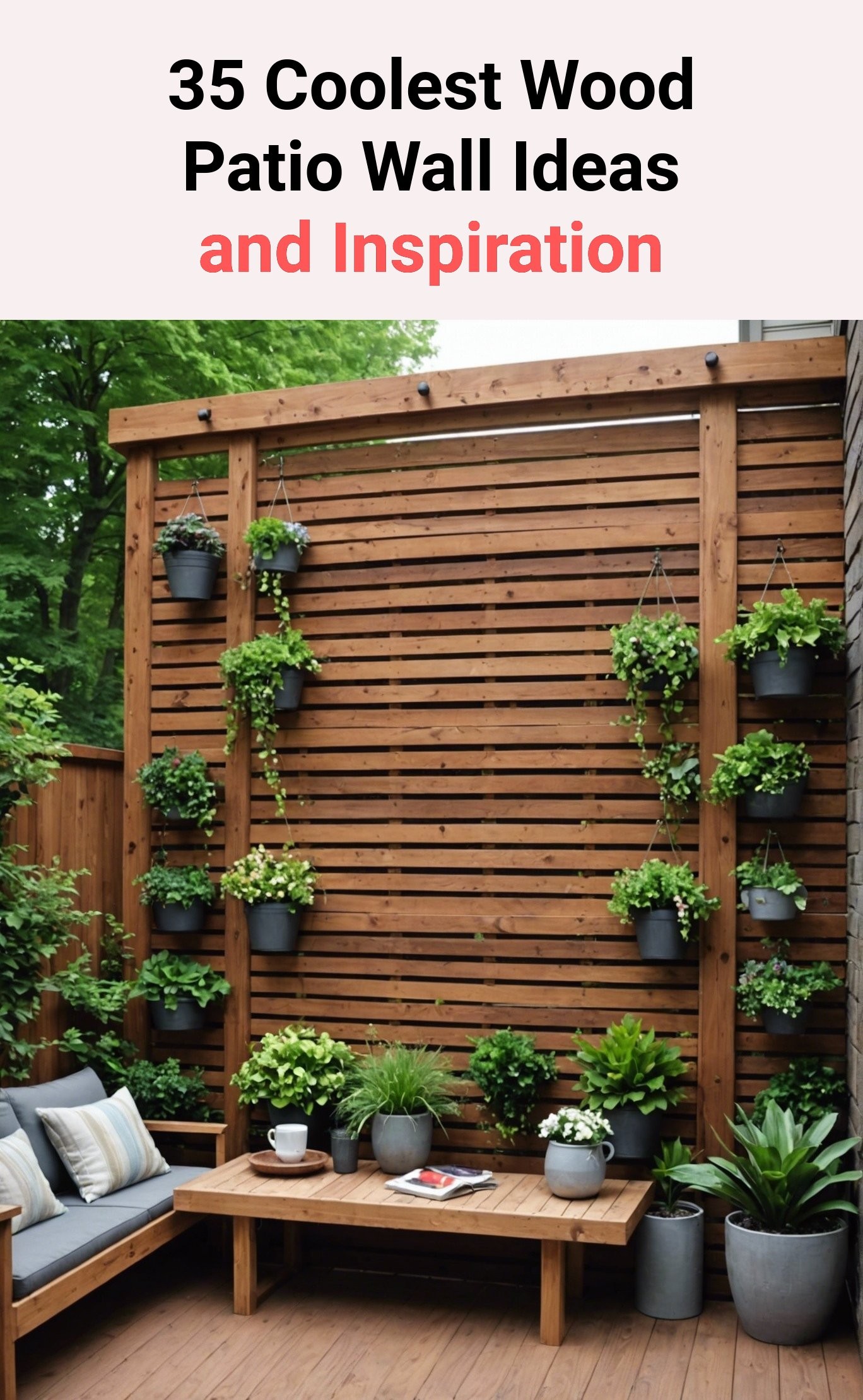 35 Coolest Wood Patio Wall Ideas and Inspiration