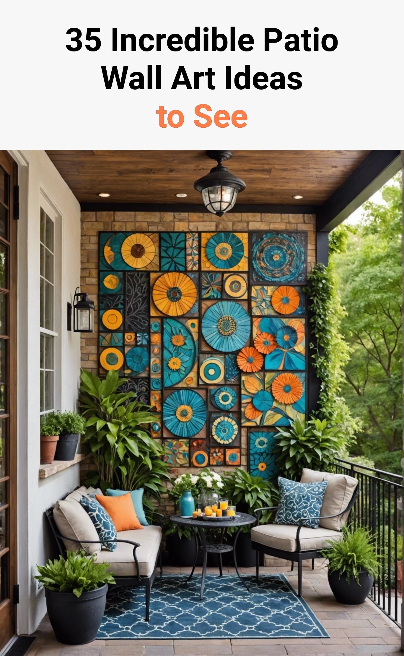 35 Incredible Patio Wall Art Ideas to See