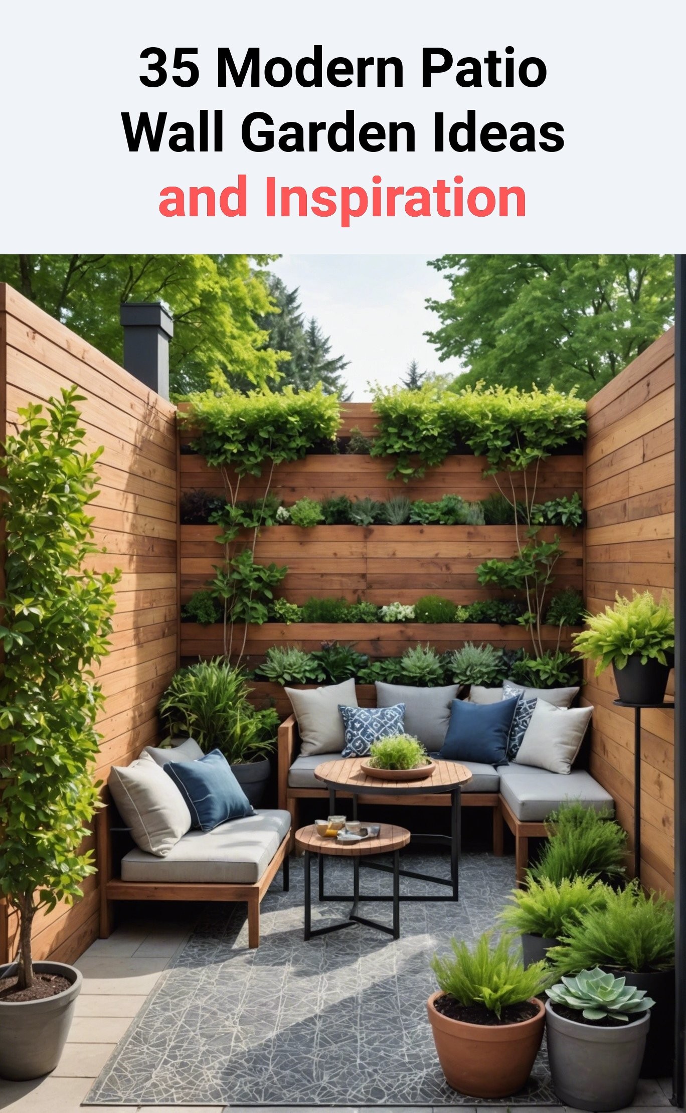 35 Modern Patio Wall Garden Ideas and Inspiration