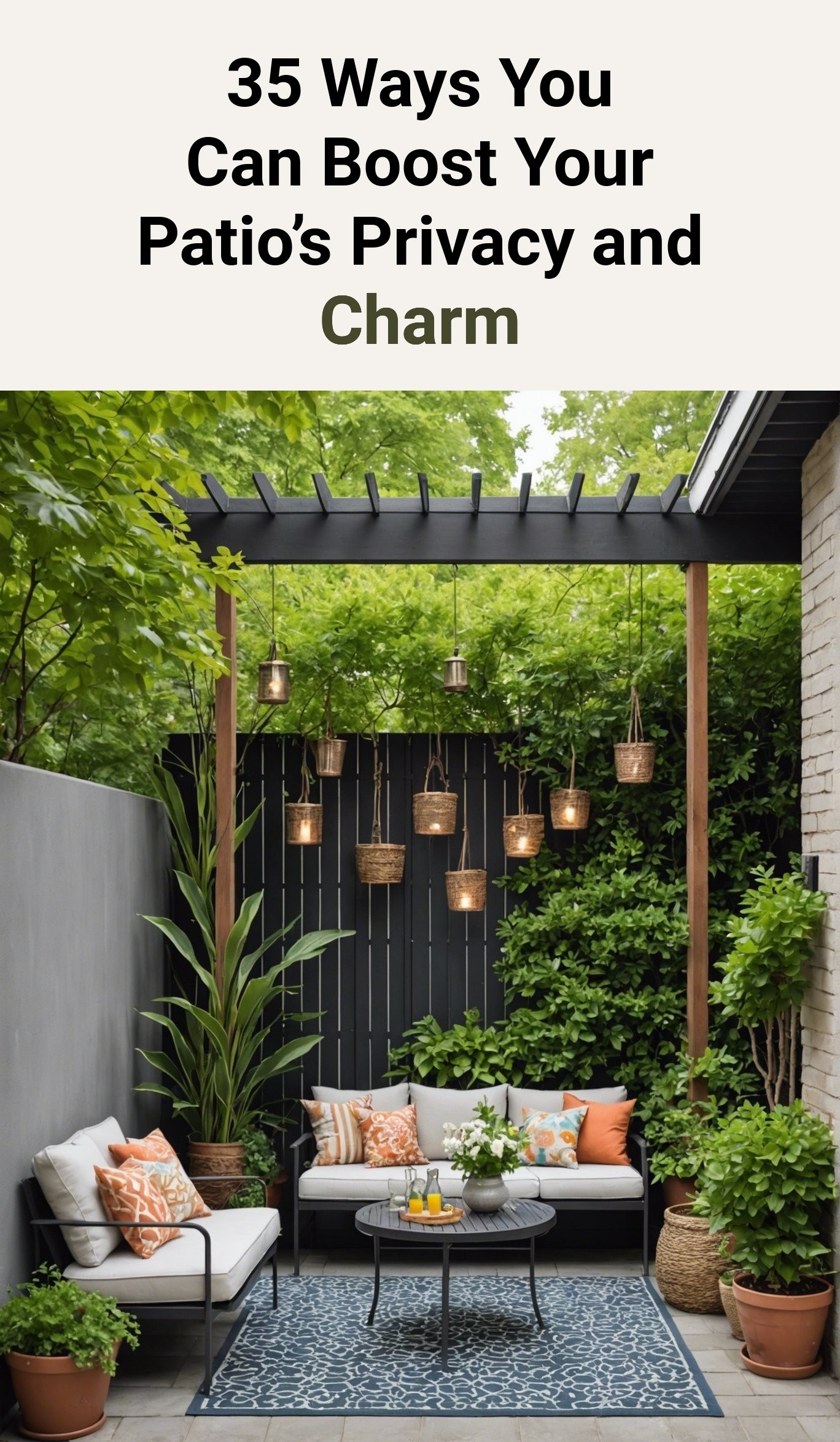 35 Ways You Can Boost Your Patio’s Privacy and Charm