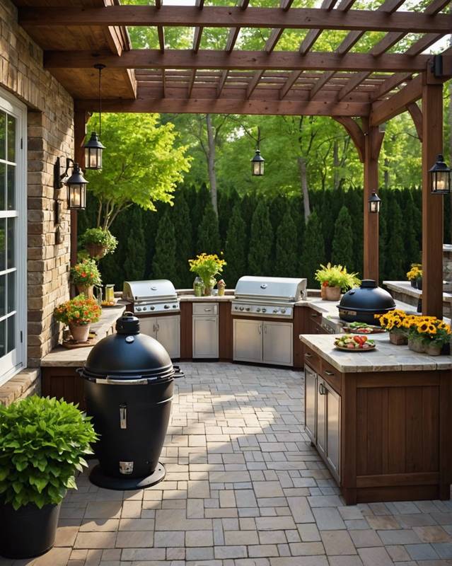 Add a Grill or Outdoor Kitchen for Convenience