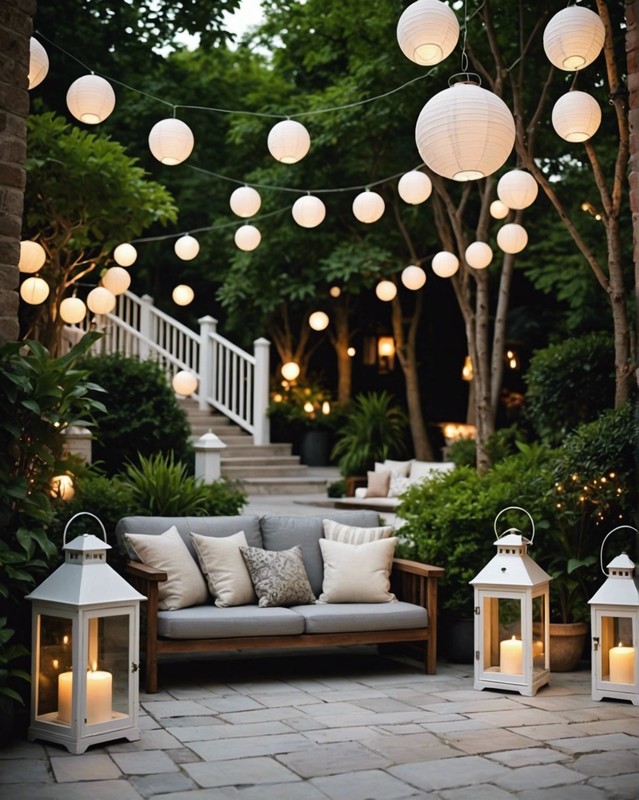 Add white lanterns or candles