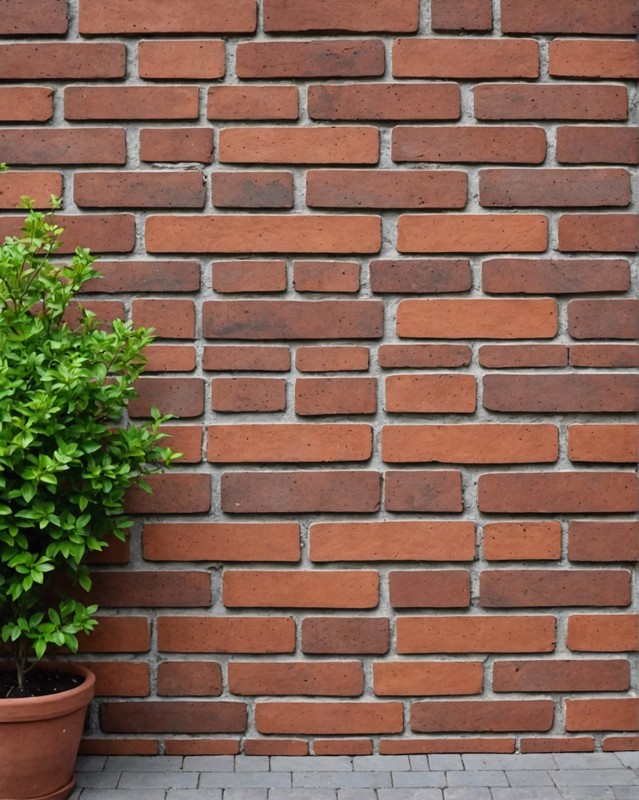 Brick Wall with Brick Paver Cap