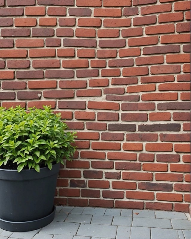 Brick Wall with Curved Design