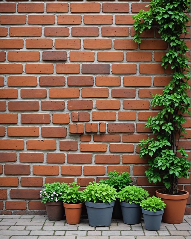 Brick Wall with Latticework