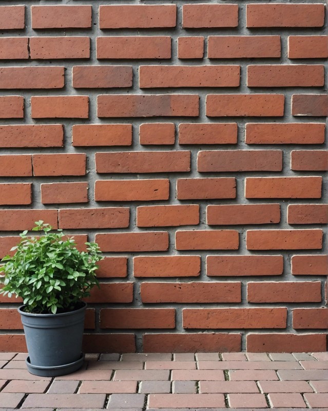 Brick Wall with Offset Pattern