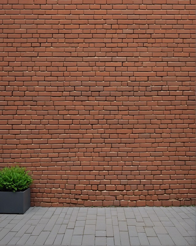 Brick Wall with Stucco Finish