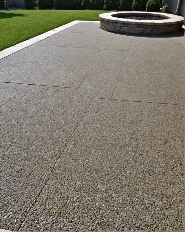 Concrete Patio with Aggregate Finish