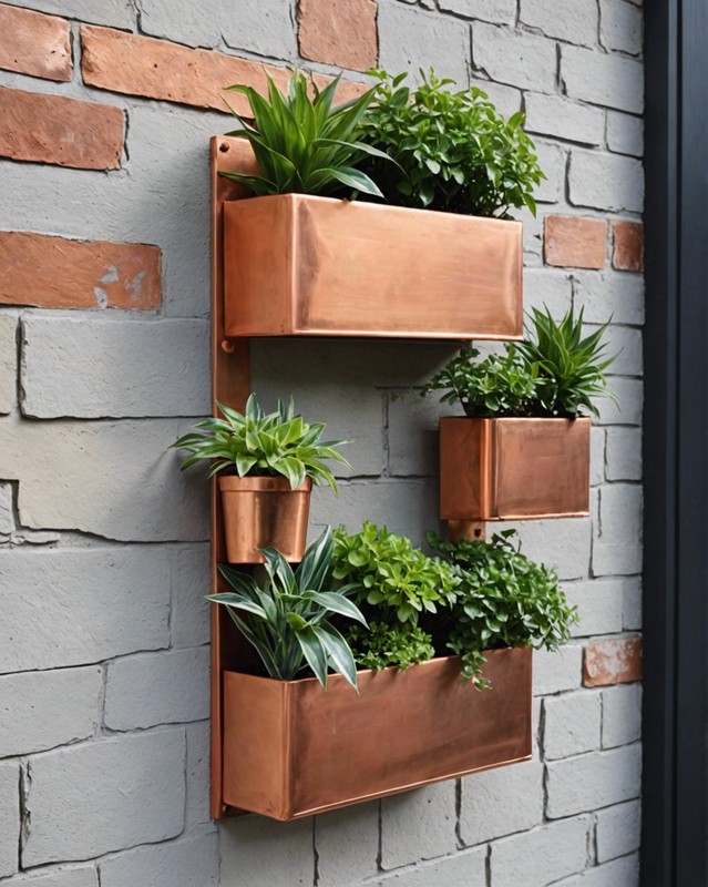 Copper Wall Planter