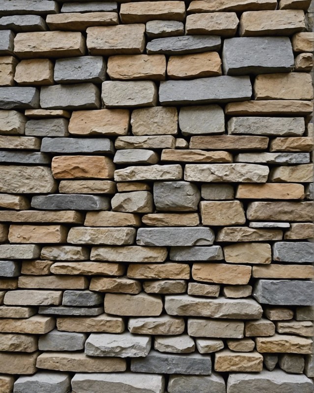 Dry Stacked Stone Wall