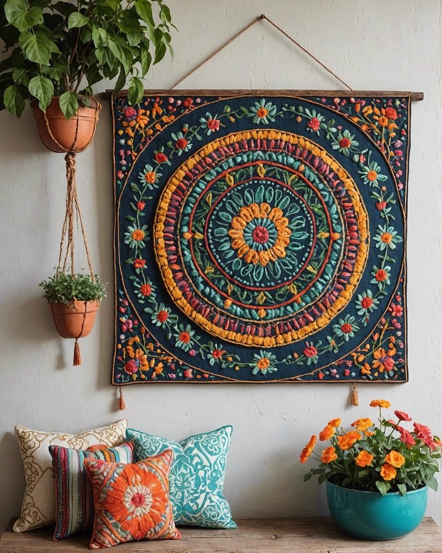 Embroidered Wall Art