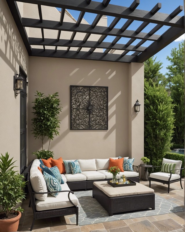 Extended and Enclosed Stucco Patio Wall