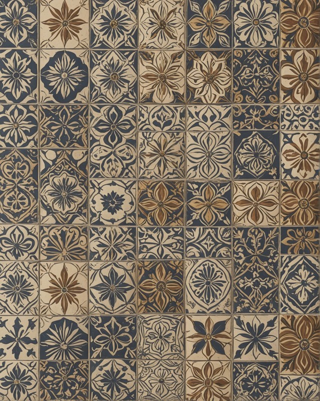 Floral Pattern Porcelain Tiles from Marazzi USA