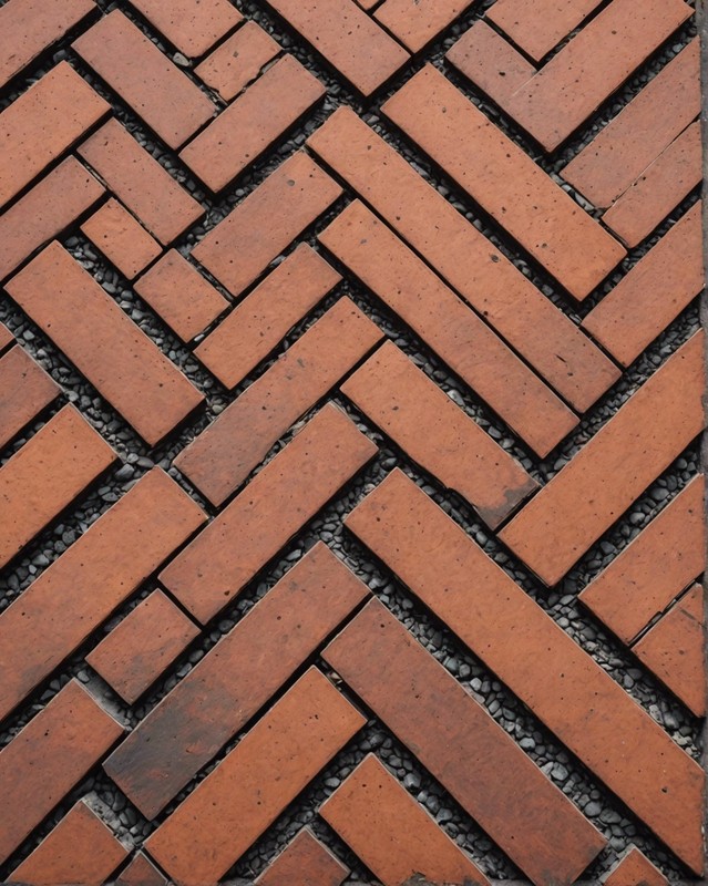 Herringbone Patterned Bricks