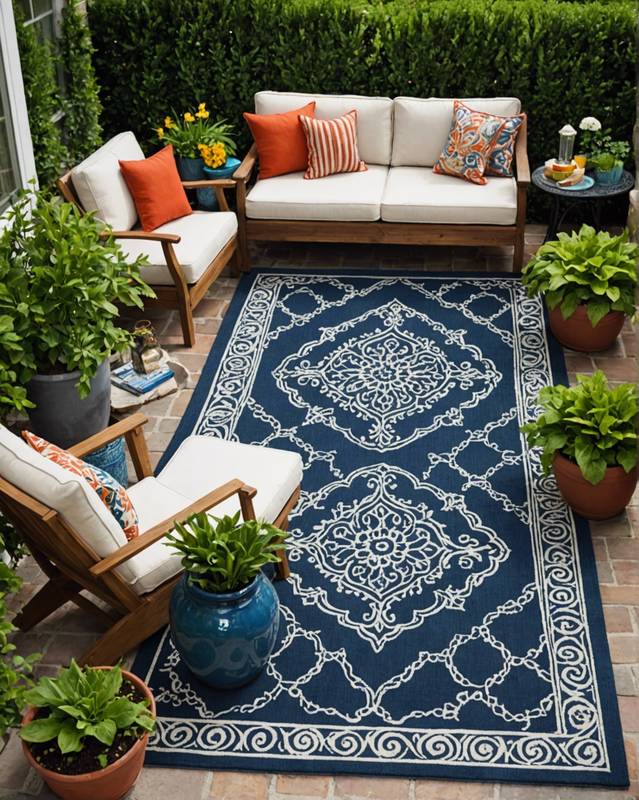 Incorporate Outdoor Rugs for Comfort