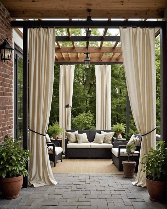 Install Outdoor Curtains for Privacy and Style