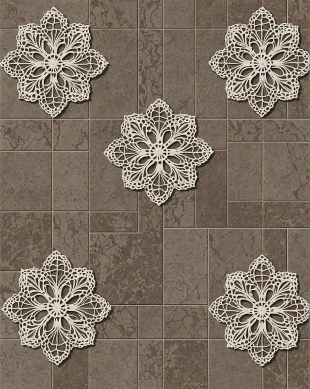 Lace Pattern Porcelain Tiles from Crossville