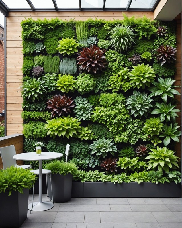 Living wall garden for indoors and outdoors.