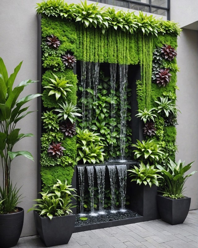 Living Wall with Waterfall