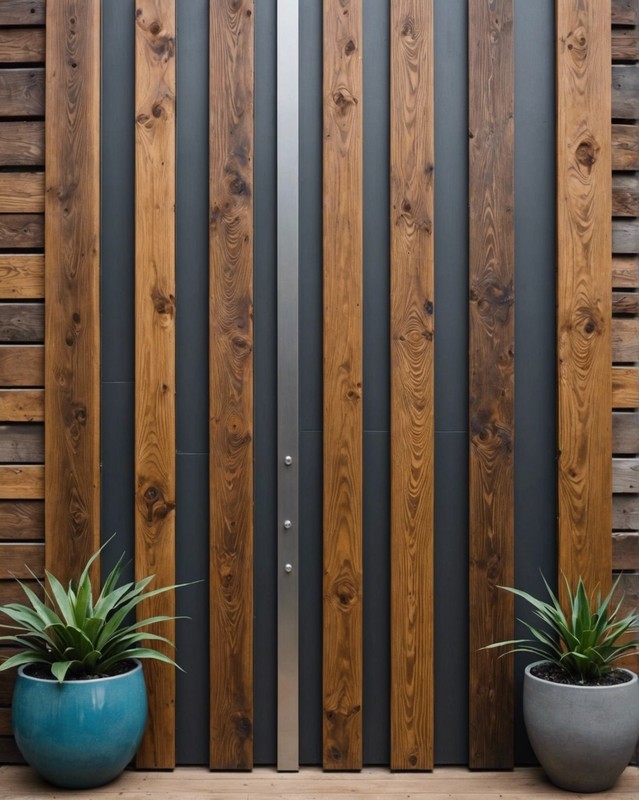 Metal and Wood Wall