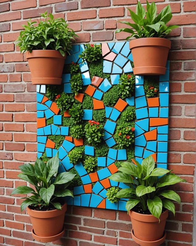 Mosaic Wall Planter
