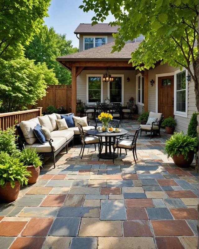 Paint or Stain the Patio Floor