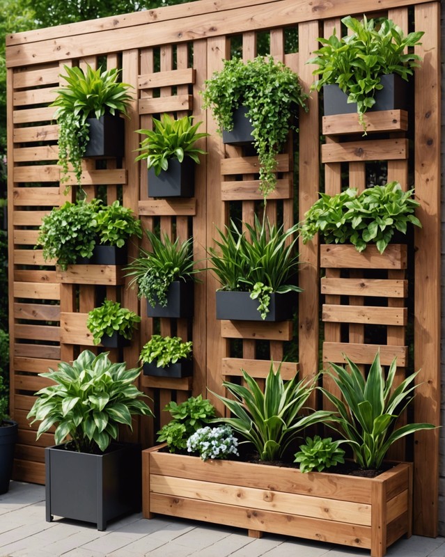 Planter Wood Patio Wall