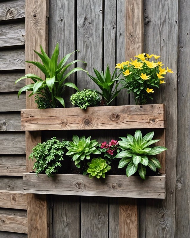 Reclaimed Wood Wall Planter