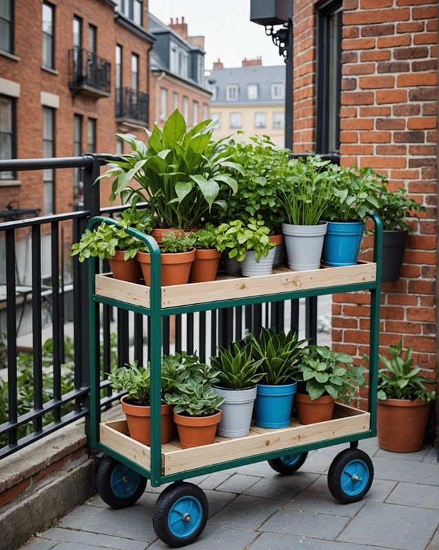 Rolling Plant Cart