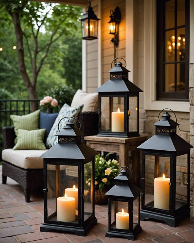 Use Lanterns and Candles for a Cozy Atmosphere