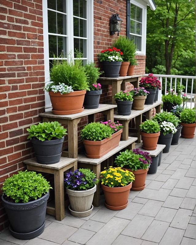 Use Tiered Planters for Display
