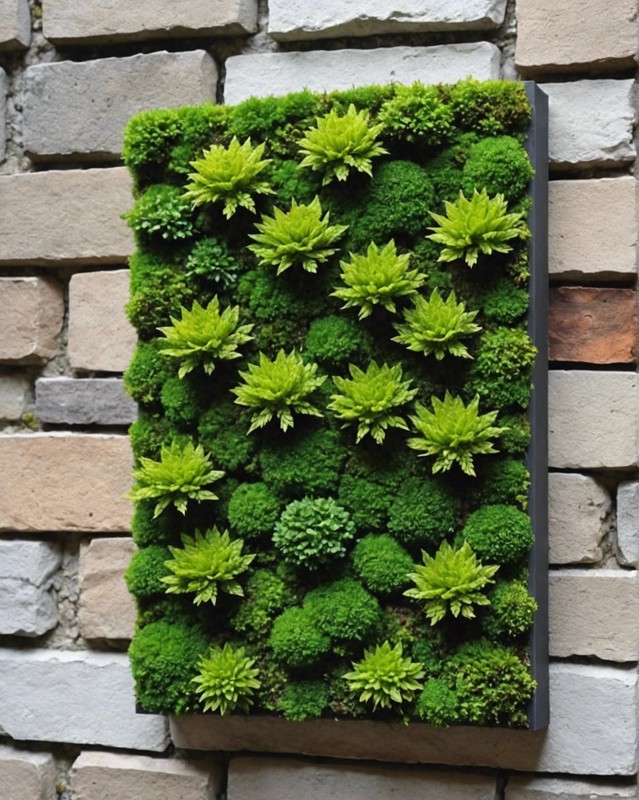Wall-Mounted Moss Art