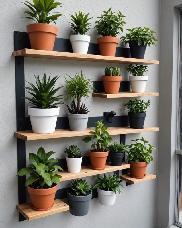 Wall-Mounted Plant Shelf