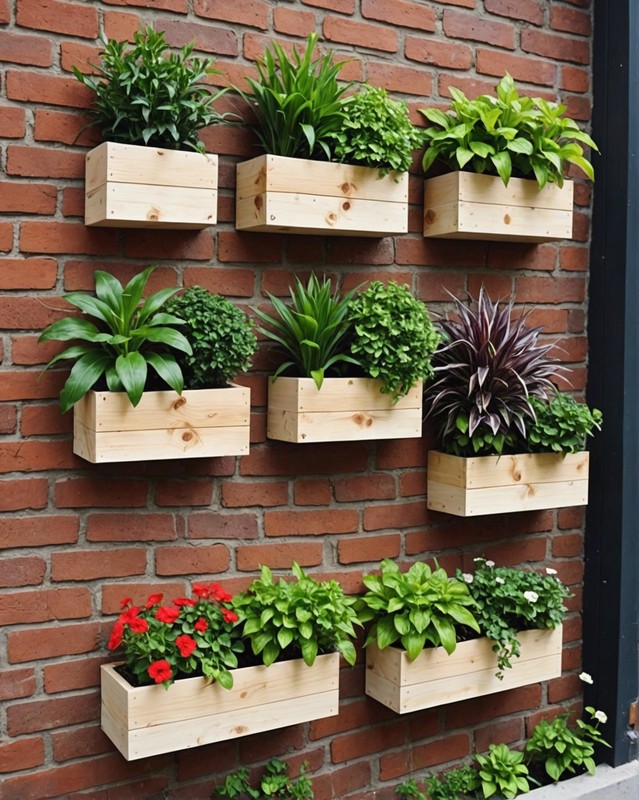 Wall-Mounted Planter Boxes