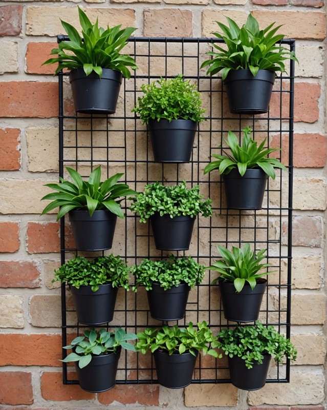 Wire Grid Wall Planter