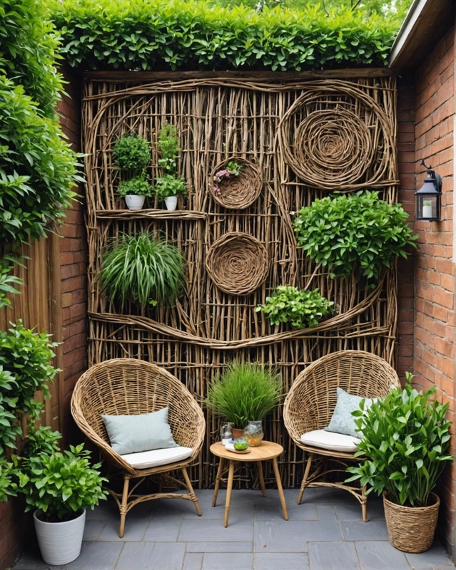 Woven Willow Wall
