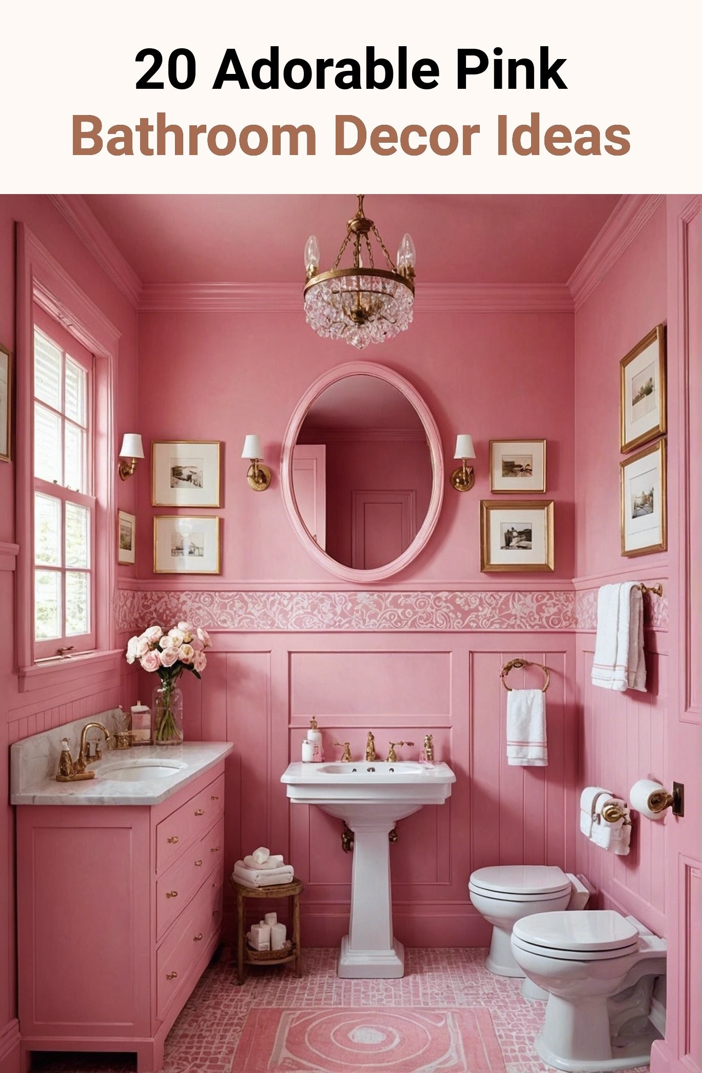 20 Adorable Pink Bathroom Decor Ideas