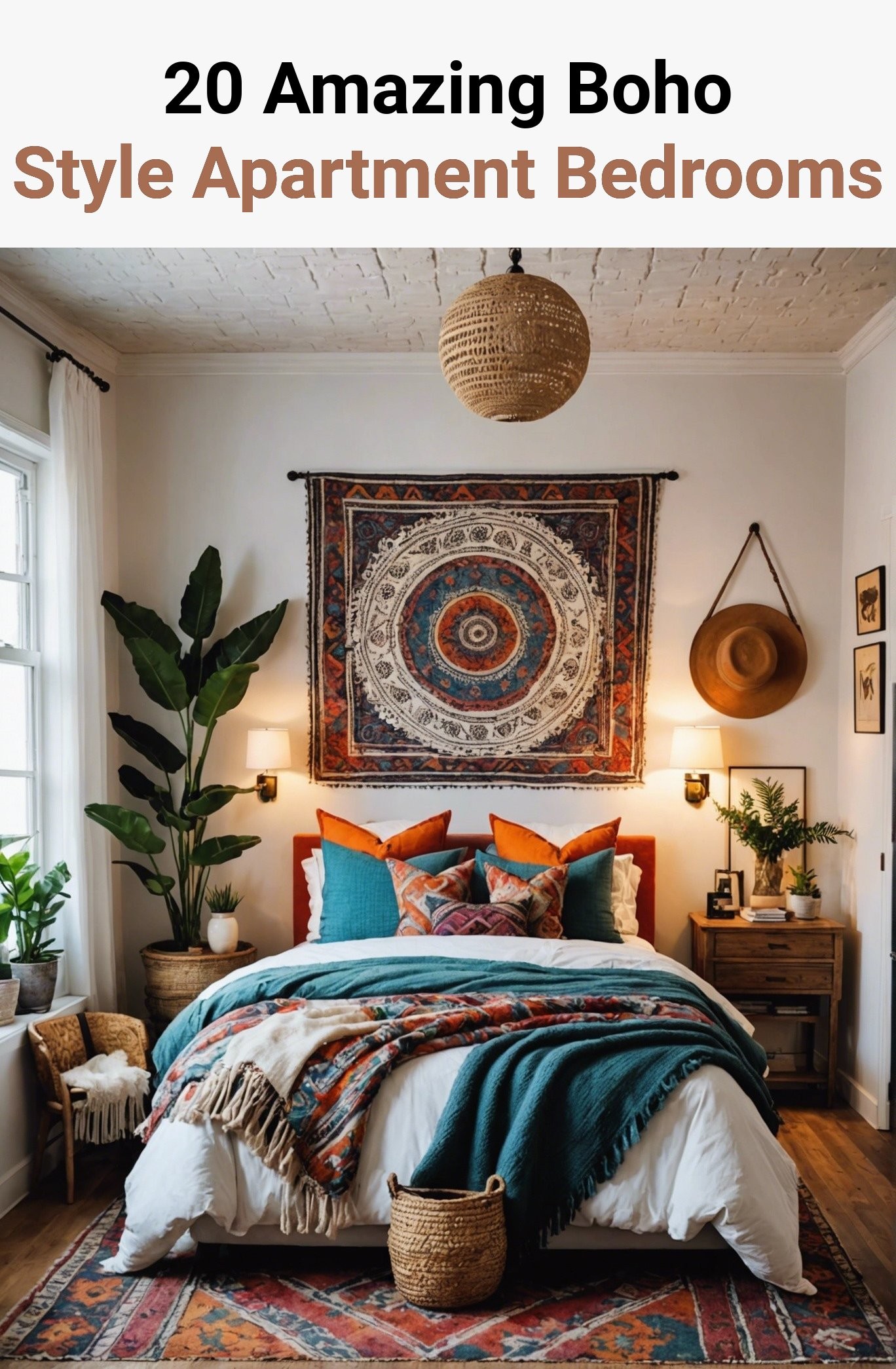 20 Amazing Boho Style Apartment Bedrooms