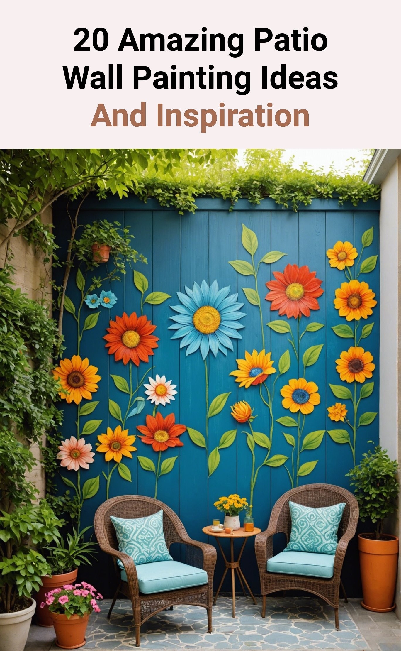 20 Amazing Patio Wall Painting Ideas And Inspiration