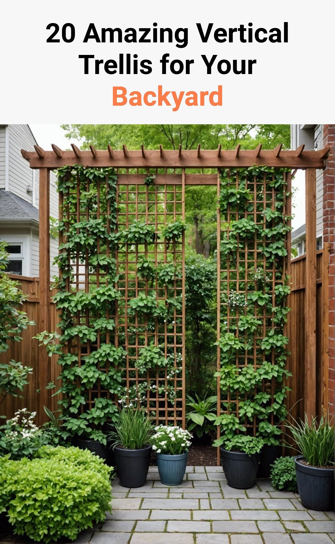 20 Amazing Vertical Trellis for Your Backyard