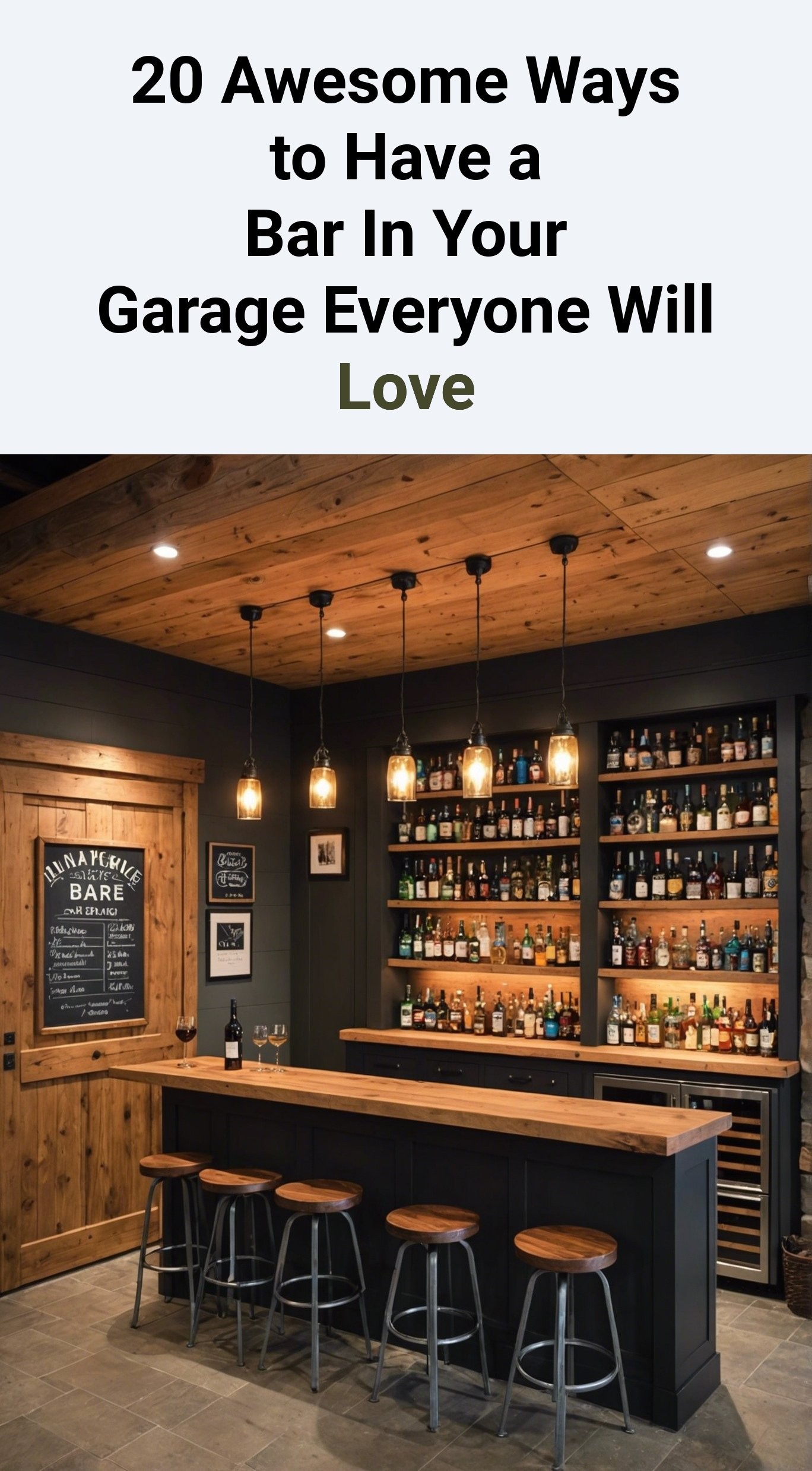 20 Awesome Ways to Have a Bar In Your Garage Everyone Will Love