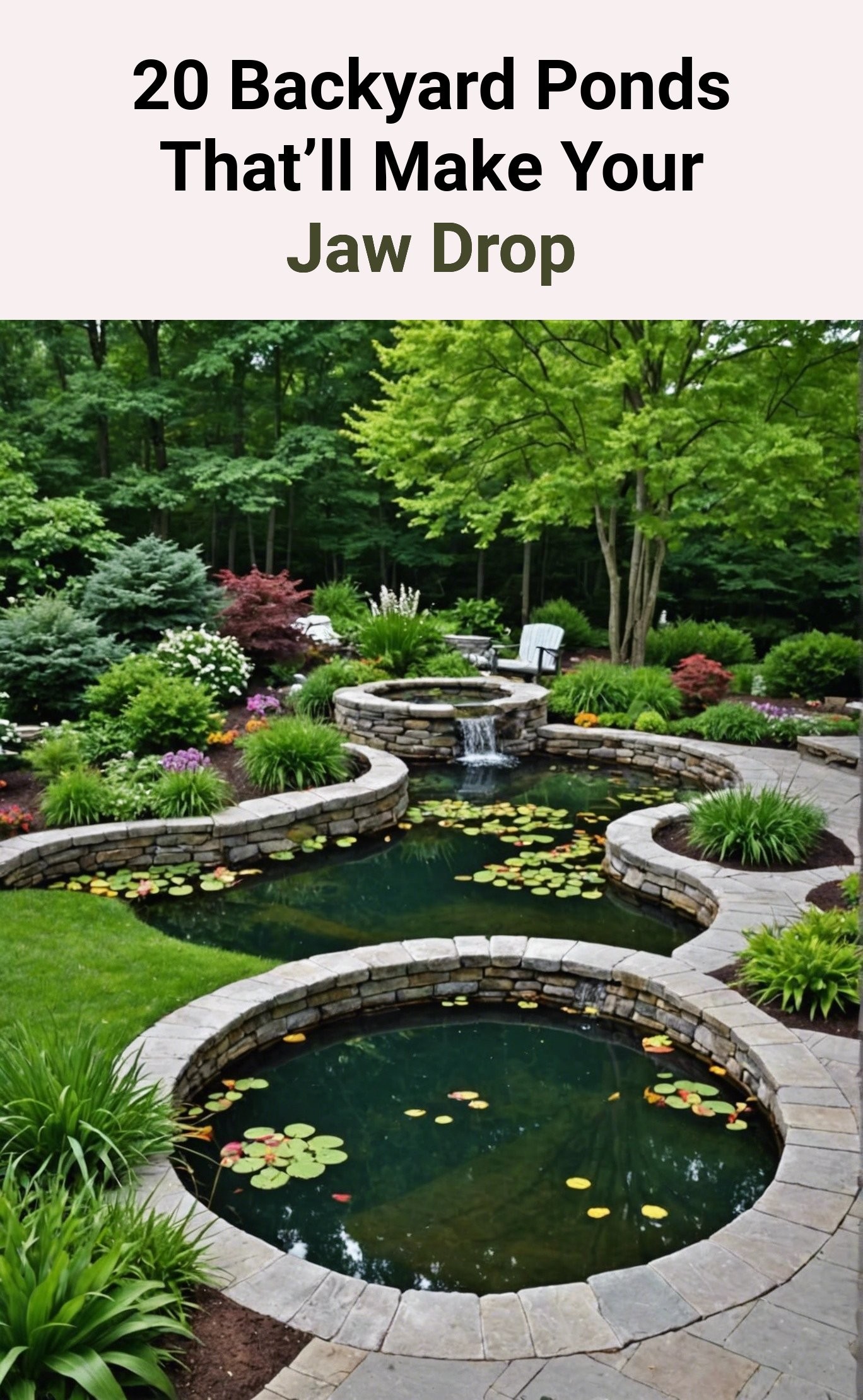 20 Backyard Ponds That’ll Make Your Jaw Drop